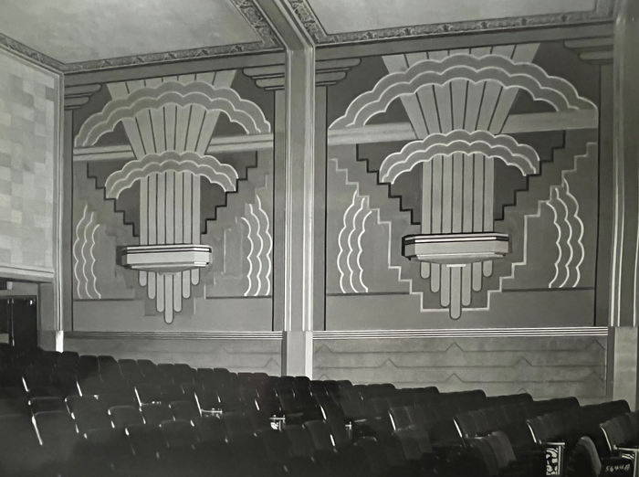 Motor City Theatre auditorium scounces promo photo OL Taylor Commercial Photog 1939 Motor City Theatre, Warren
